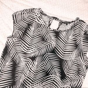 Black and White George Dress